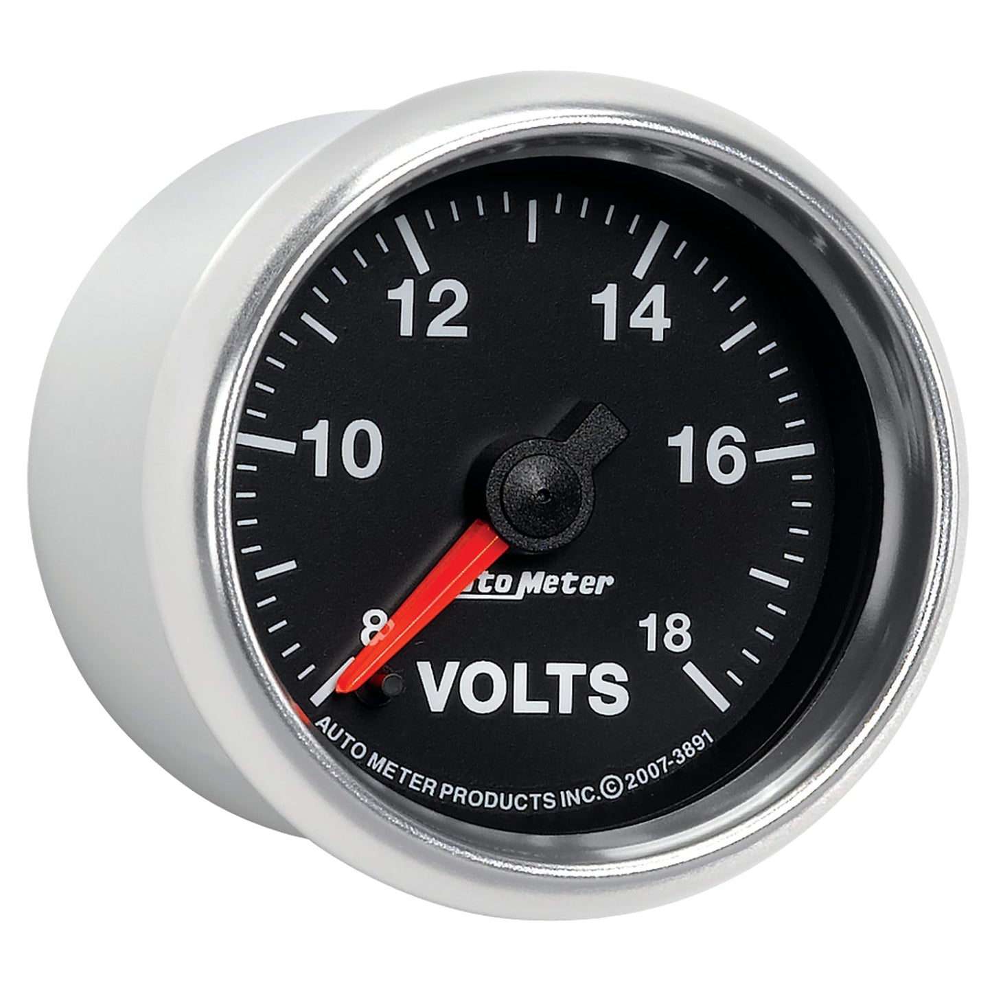 AutoMeter GS Series 2-1/16in Voltmeter 18V Electrical Gauge Full Sweep (3891)