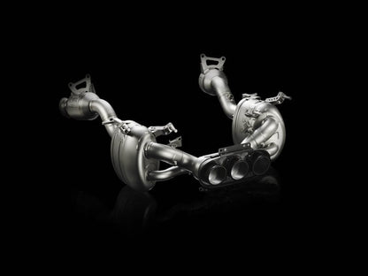 Akrapovic 10-15 Ferrari 458 Italia/458 Spyder Slip-On Line (Titanium) w/ Carbon Tips