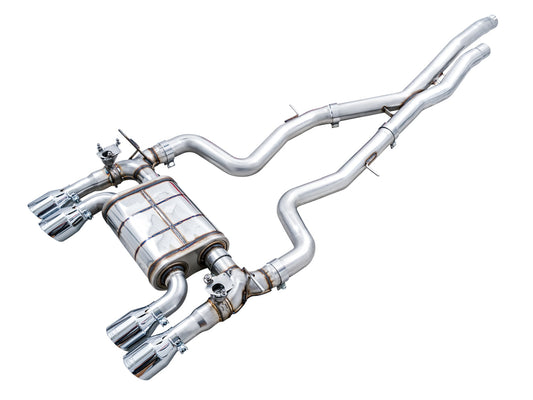 AWE Tuning AWE SwitchPath Catback Exhaust for BMW F8X M3/M4 - Chrome Silver - 3025-42070