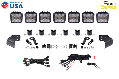 Diode Dynamics Bronco SS5 Pro CrossLink Windshield - White Combo Lightbar Kit