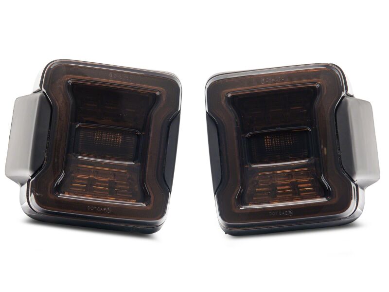 Raxiom 18-26 Jeep Wrangler JL LED Tail Lights Red Housing Smoked Lens (J181425)