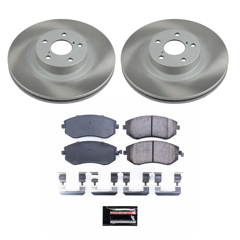 PowerStop 05-12 Subaru Outback Front Semi-Coated Rotor Kit (SC3038)