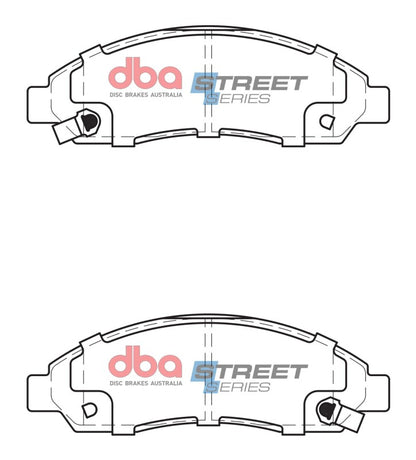 DBA Street Series Front Brake Pads | Chevrolet Colorado (04-08) (DB1468SS)
