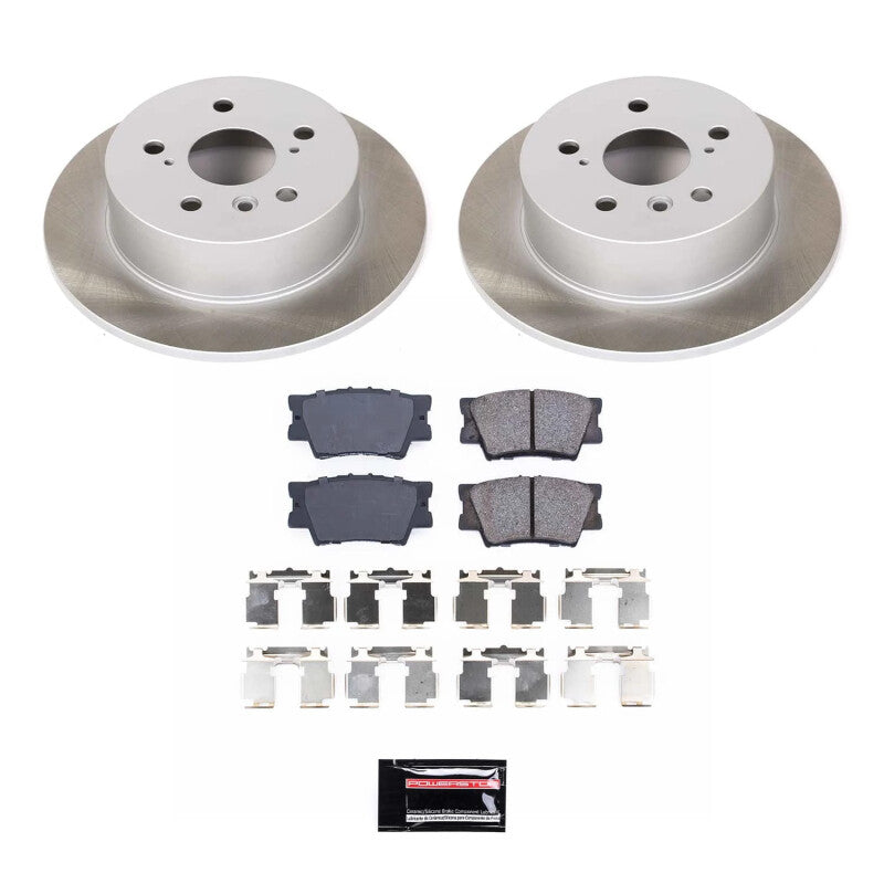 PowerStop 07-11 Toyota Camry Rear Semi-Coated Rotor Kit (SC3068)