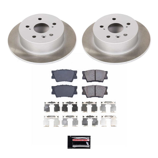 PowerStop 07-11 Toyota Camry Rear Semi-Coated Rotor Kit (SC3068)
