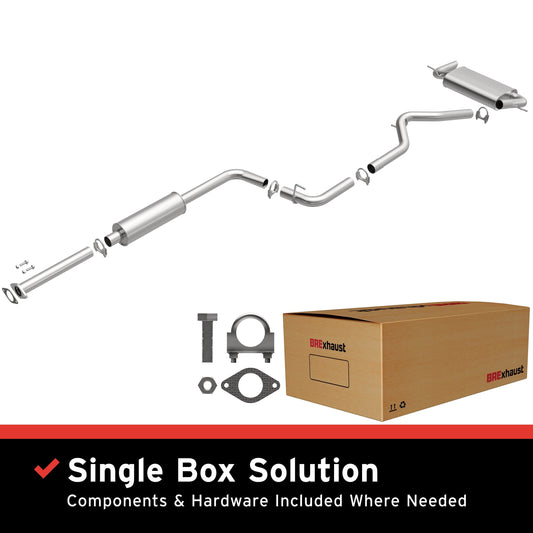 BRExhaust 2012-2017 Ford Focus 2.0L Direct-Fit Replacement Exhaust System