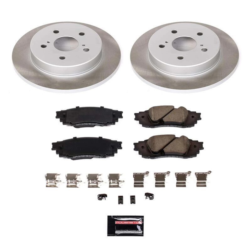 PowerStop 21-23 Toyota Venza Rear Semi-Coated Rotor Kit (SC8333)