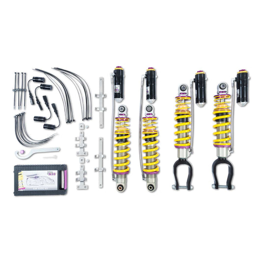 KW Suspensions KW V4 Coilover Kit Bundle - Audi R8 (4S) Coupe, Spyder, with Magnetic Ride