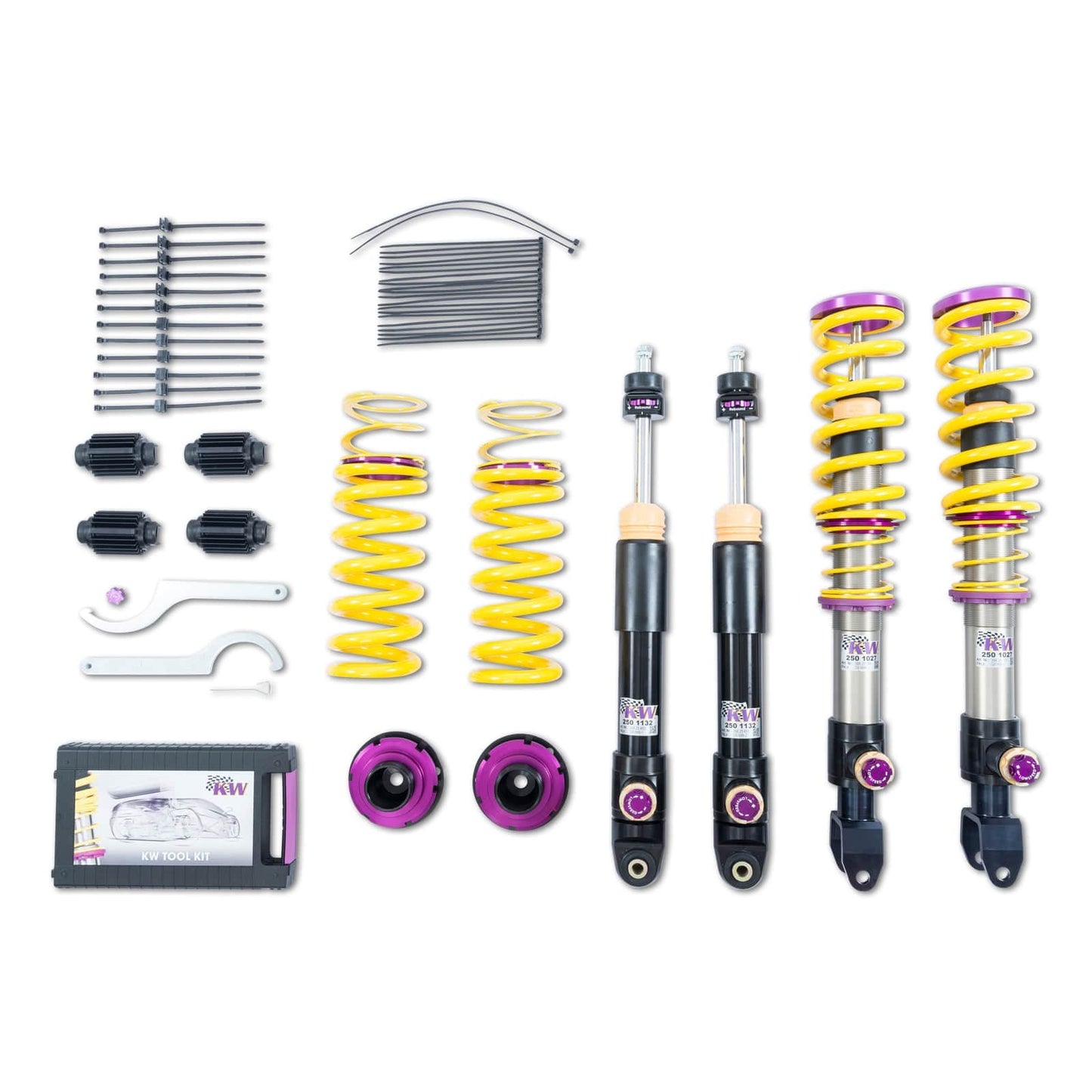 KW Suspensions KW V4 Coilover Kit Bundle - Mercedes AMG C63, C63 S, Coupe, Convertible (W205) with electronic dampers
