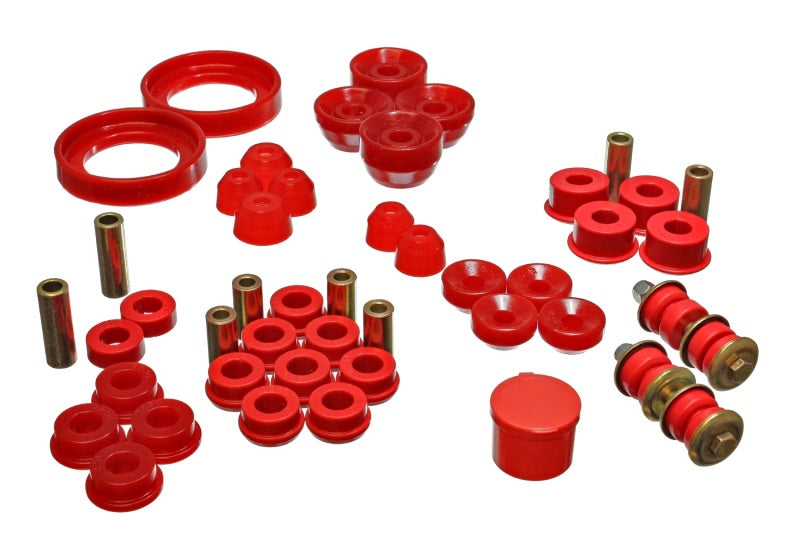 Energy Suspension 16.18107R Hyper-Flex Bushing Kit - Red For 94-97 Honda Accord