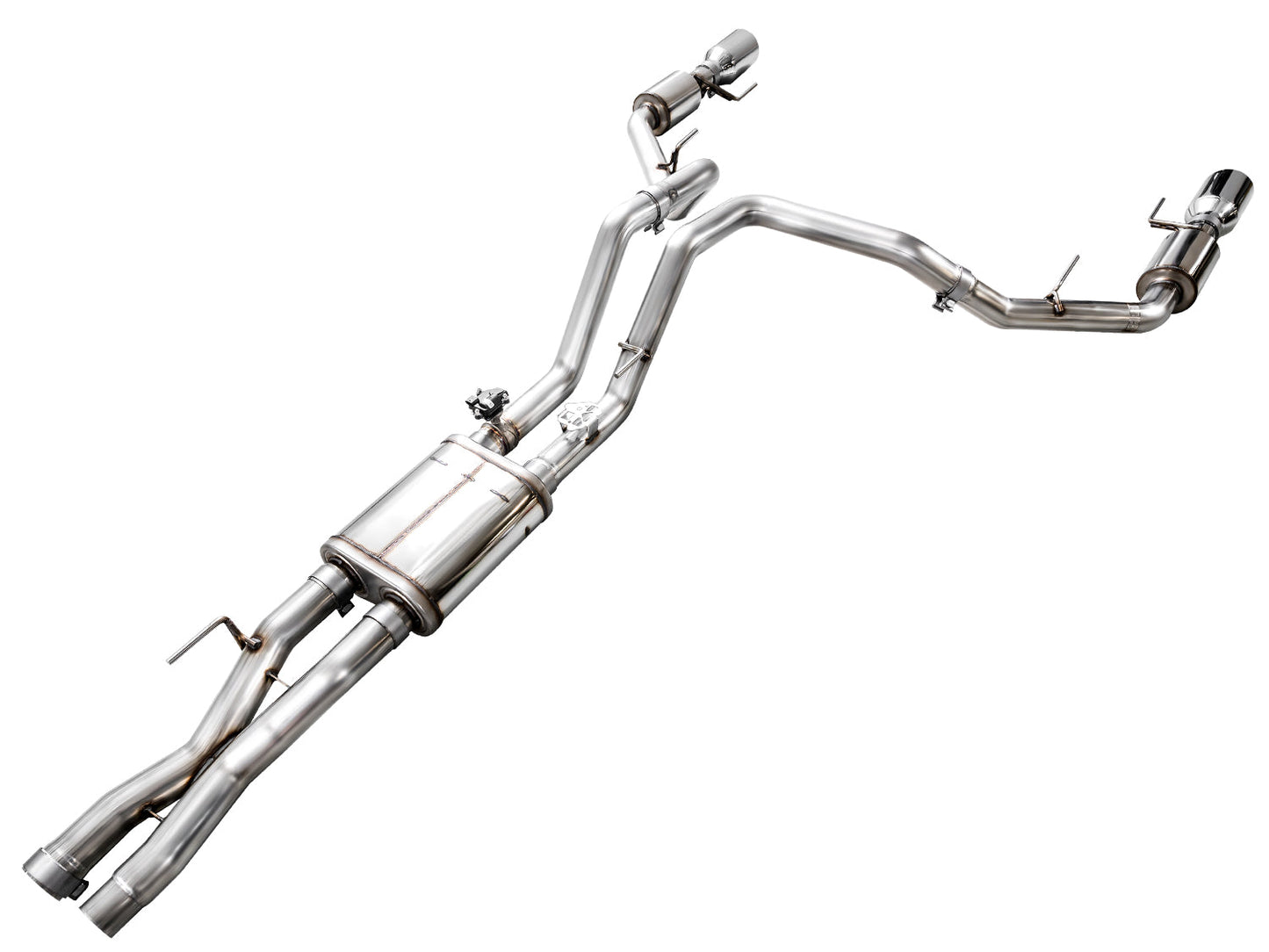 AWE Tuning Gen 3 Raptor R SwitchPath Exhaust - Chrome Silver Tips (3025-32852)