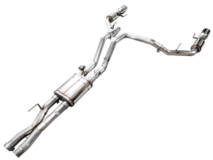 AWE Tuning Gen 3 Raptor R SwitchPath Exhaust - Chrome Silver Tips (3025-32852)