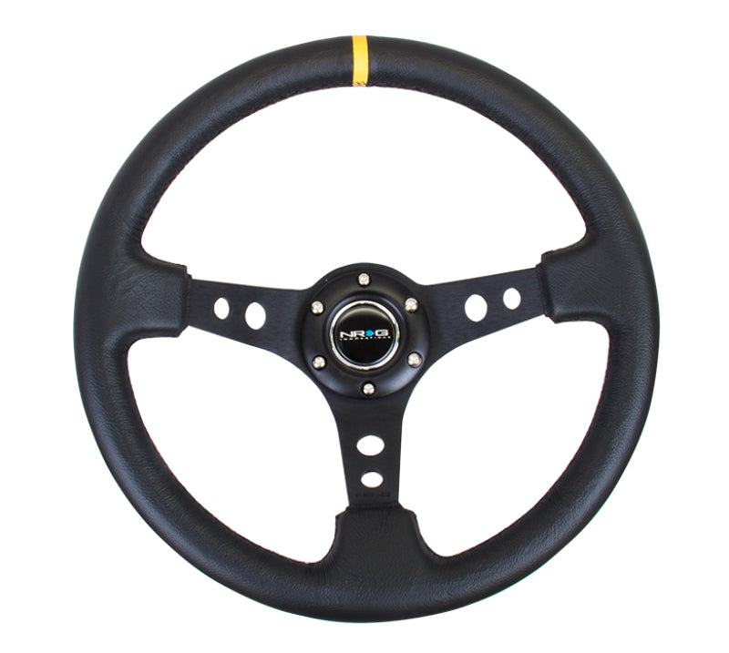 NRG RST-006 Sport Steering Wheels - 350mm x 3" Deep - Premium Leather