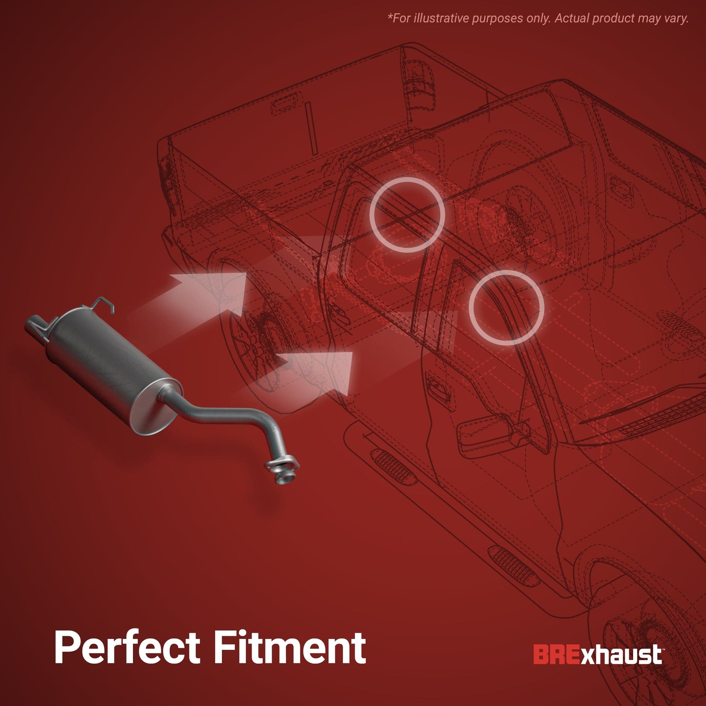 BRExhaust 1997-2003 Toyota Direct-Fit Muffler Kit