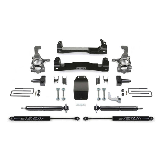 Fabtech 4" Basic Suspension System w/ Rear Stealth | Ford F150 4WD (15-20) (K2193M)