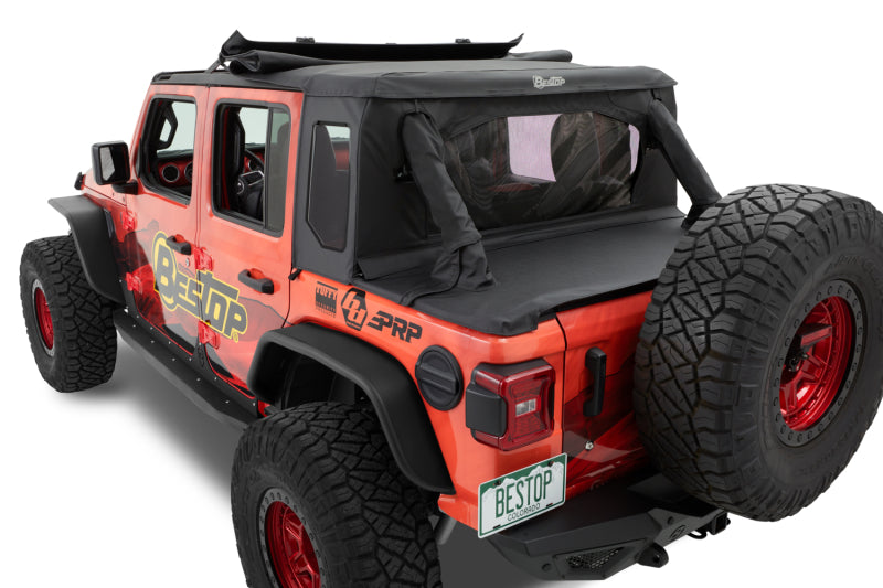 Bestop 53902-35 Jeep JL 4-Door Halftop Soft Top Black Diamond