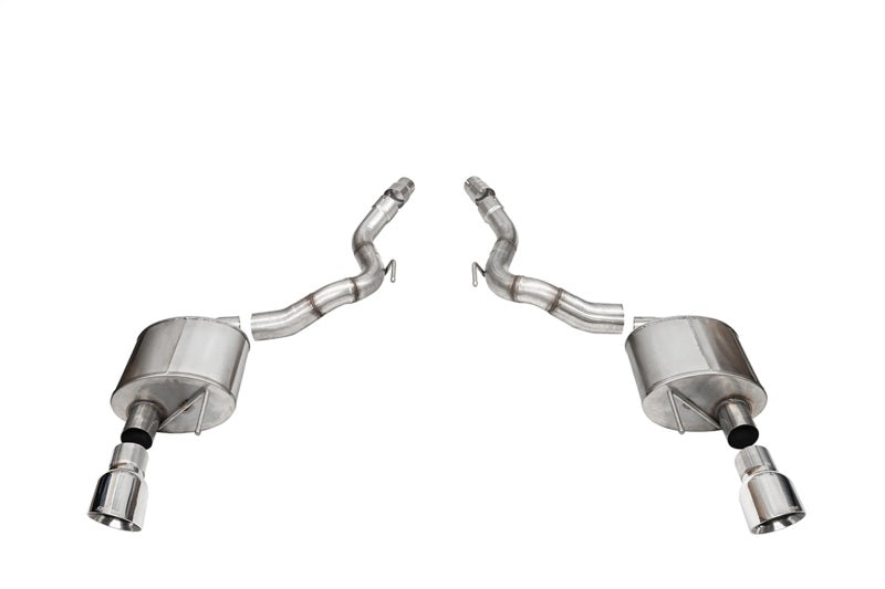 CORSA Sport, Touring / 3.0 in Axle-Back 4.5 in Tips | Mustang GT (21272BLK)