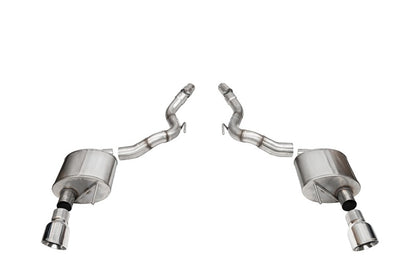 CORSA Sport, Touring / 3.0 in Axle-Back 4.5 in Tips | Mustang GT (21272BLK)