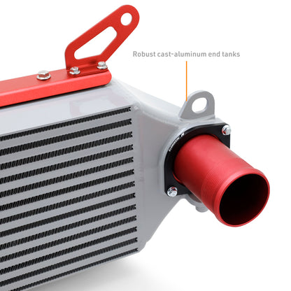 Mishimoto 2023+ Toyota GR Corolla Intercooler & Pipe Kit - Silver Cooler - Black Pipes