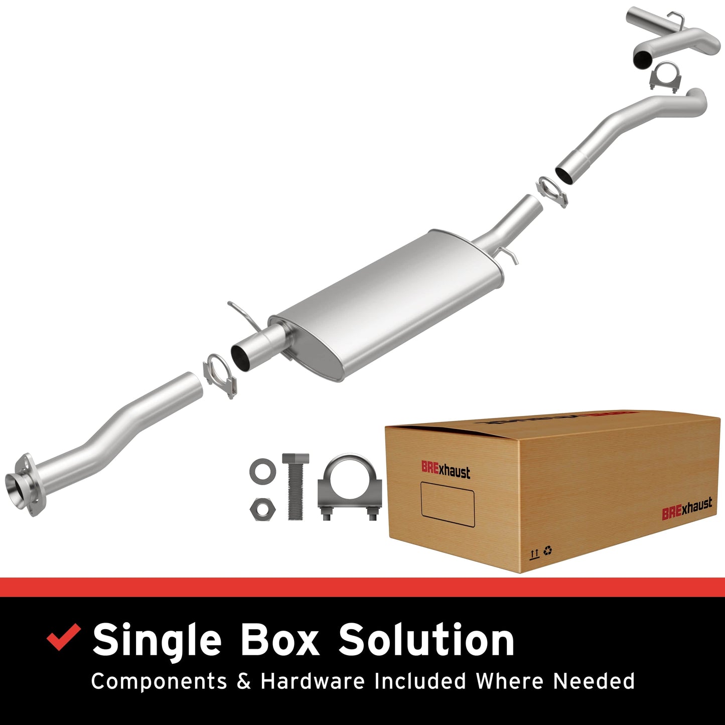 BRExhaust Direct-Fit Replacement Exhaust System 106-0490