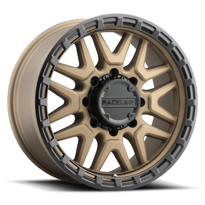 (set of 4) Raceline 953 Krank Bronze | 17x9" -12mm | 5x127mm Wheel