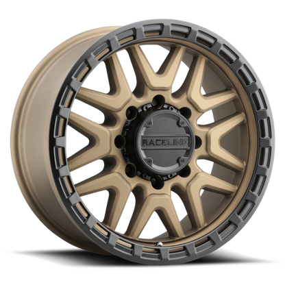 (set of 4) Raceline 953 Krank Bronze | 17x9" -12mm | 6x139.7mm Wheel