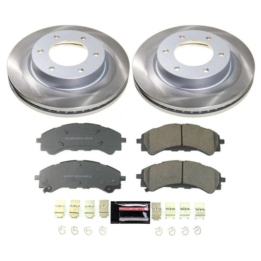 PowerStop 19-22 Ford Ranger Front Semi-Coated Rotor Kit (SC8413)