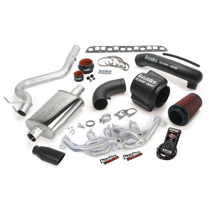 Banks 51335-B PowerPack SS Single Exhaust w/ Black Tip For Jeep 04-06