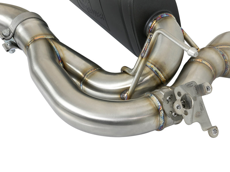 aFe MACH Force-Xp 2-1/2in SS Axle Back Exhaust w/Black Tips | BMW M3 / M4 (F80 / F82) (49-36338-B)