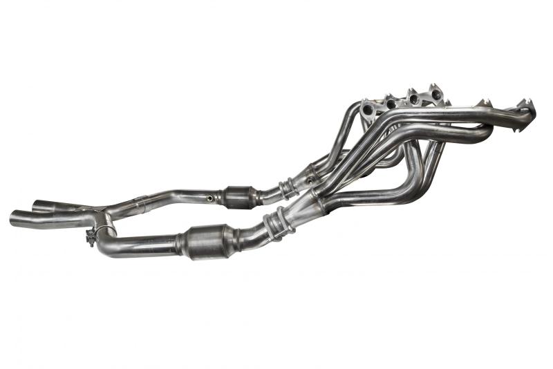 Kooks 05-14 Mustang GT 1 5/8in x 2 1/2in SS Long Tube Headers & OEM Catted SS X Pipe (1131H020)