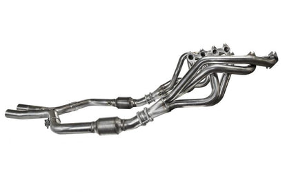 Kooks 05-14 Mustang GT 1 5/8in x 2 1/2in SS Long Tube Headers & OEM Catted SS X Pipe (1131H020)