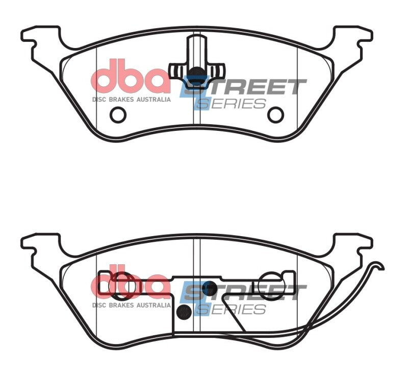 DBA FWD Rear Street Series Rear Brake Pads | Chrysler Town & Country (01-07) (DB1853SS)