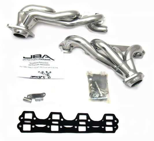 JBA Shorty Headers | Ford F-150 5.8L SBF (92-96) (1628SJS)
