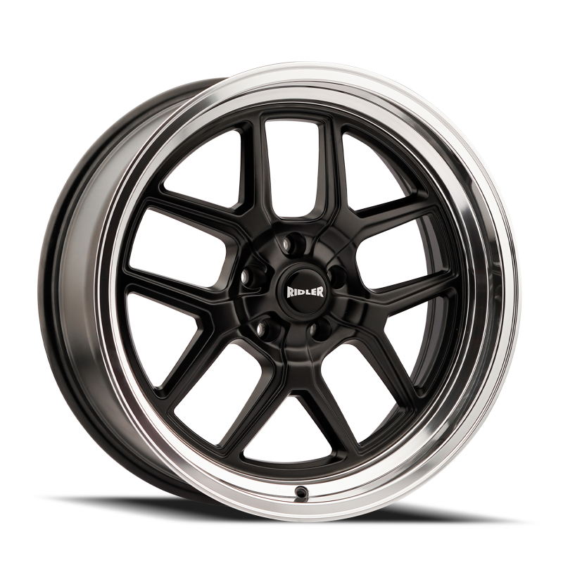Ridler Wheels 610 Matte Black Polished | 20x8.5" +0mm | 5x120.65mm Wheel