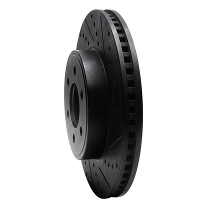 DFC D&S Black Brake Rotor (FRONT RIGHT): Dodge Durango 3.6L / 3.9L (03)