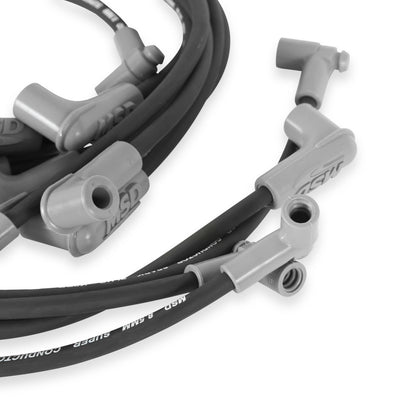 MSD 35653 Super Conductor Spark Plug Wire Set, Black