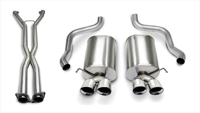 Corsa 07-08 Corvette 2.5in Sport Series Cat-Back Dual | Corvette (14169CB4)