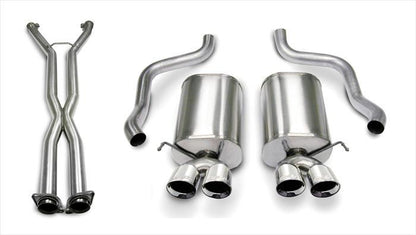 Corsa 07-08 Corvette 2.5in Sport Series Cat-Back Dual | Corvette (14169CB4)