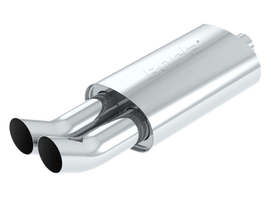Borla Boomer Mufflers | T-304 SS Dual 3in Tips, Oval, 14in x 8.5in (40059)