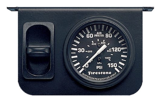 Firestone Ride-Rite 2149 Pneumatic Single Control Gauge Black 4.38"x2.75"