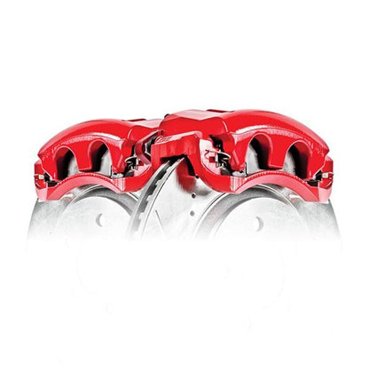 PowerStop Front Red Caliper Pair | 2003–2006 Mitsubishi Lancer (S6234)