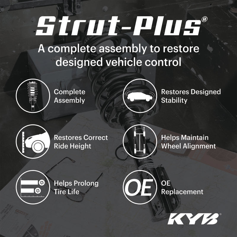KYB 02-08 Chevrolet Trailblazer LT / 03-08 Isuzu Ascender / 04-07 Buick Rainier Strut Plus - Front