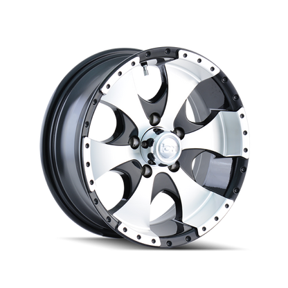 ION Wheels Type 136 Black/Machined | 15x6" +0mm | 5x114.3mm Wheel