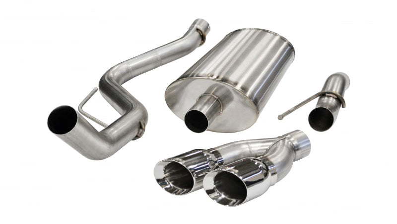CORSA Sport / 3.0 in Cat-Back 4.0 in Twin Tips | 2011-2014 Ford F-150, Raptor 6.2L (14387)