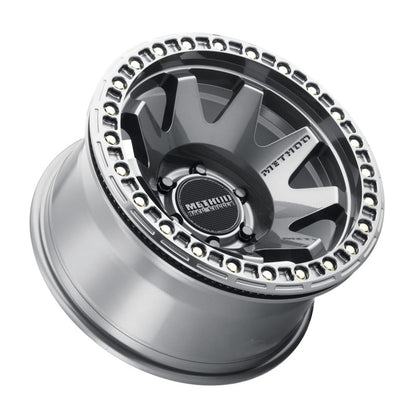 Method MR108 Beadlock Gloss Titanium | 17x9" -44mm | 6x5.5mm Wheel