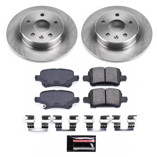 PowerStop 16-19 Chevrolet Volt Rear Semi-Coated Rotor Kit (SC7720)