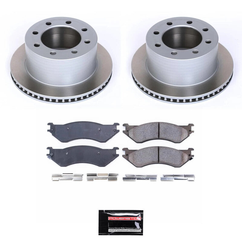 PowerStop 01-02 Dodge Ram 3500 Rear Semi-Coated Rotor Kit (SC5489)