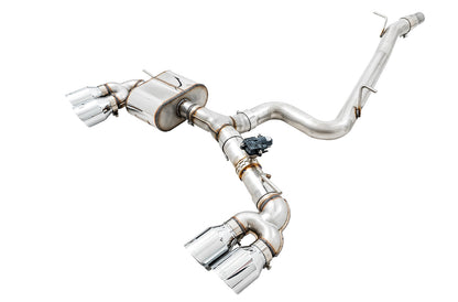 AWE Tuning AWE SwitchPath Exhaust for MK7 Golf R - Chrome Silver Tips, 102mm - 3025-42064