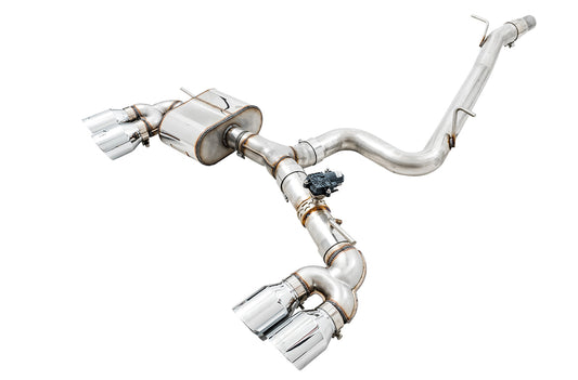 AWE Tuning AWE SwitchPath Exhaust for MK7 Golf R - Chrome Silver Tips, 102mm - 3025-42064