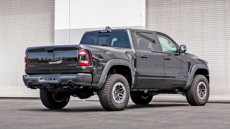Borla 21-22 Dodge Ram 1500 TRX 6.2L V8 5in Black Chrome Tips | 2021-26 (60718BC)